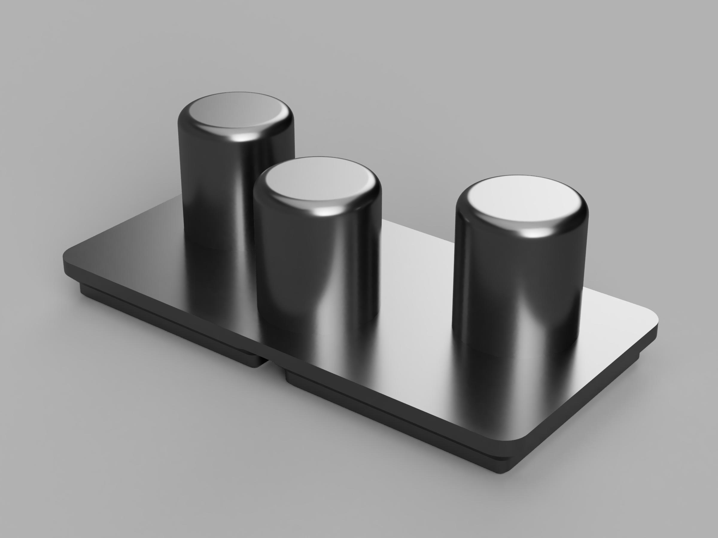 Flashlight Battery Tube Holders - Gridfinity Compatible