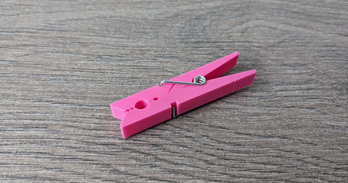 Clothes peg Épingle à linge by timothee Download free STL model