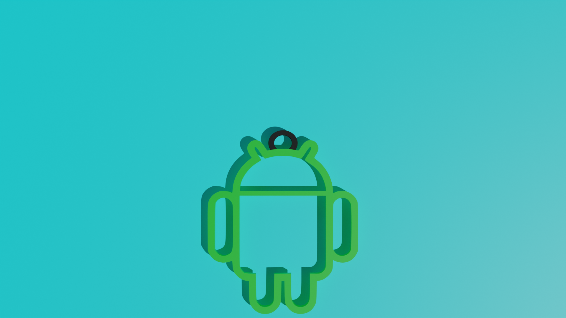 Miniatura 4 do modelo 3D ANDROID KEYCHAIN