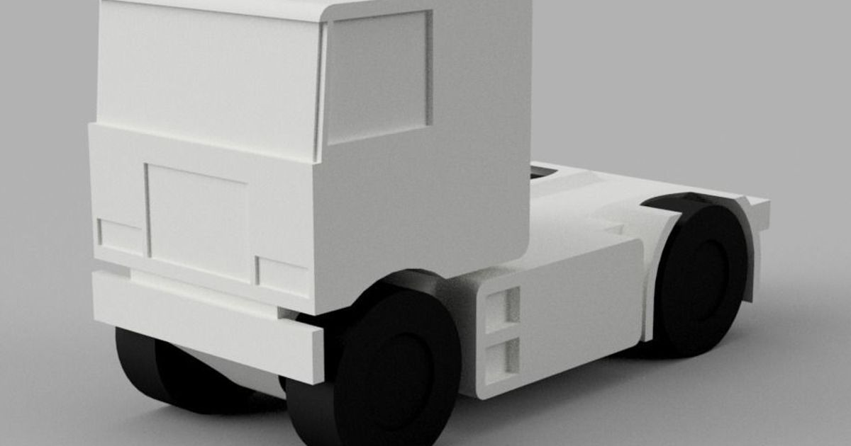 Mini Cars 128 - Crackerbox Truck by Marco Lebdech | Download free STL ...