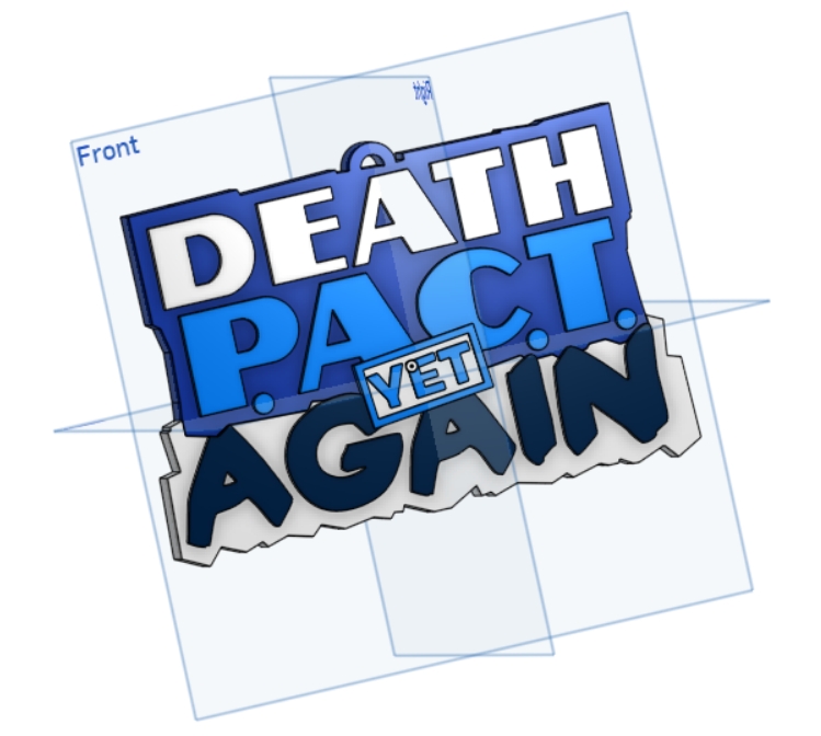 Death P.A.C.T. Yet Again Double-Sided Keychain