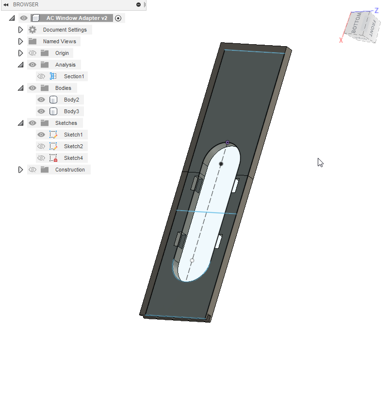 Danby Portable AC Window Adapter by Steph Download free STL model