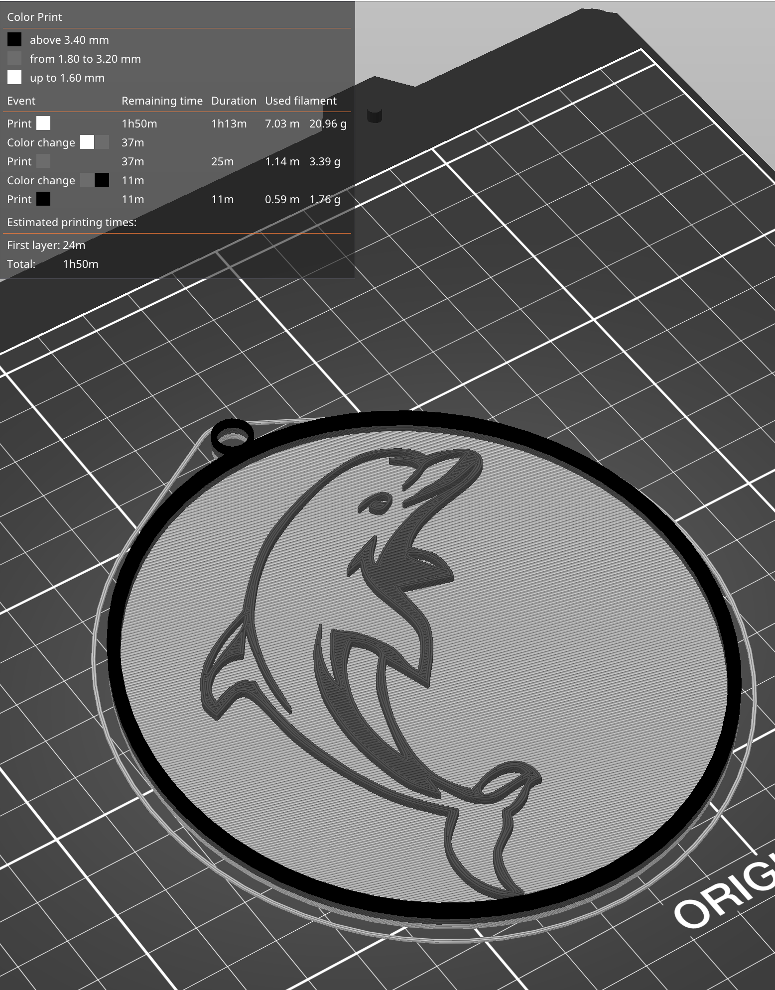 Dolphin wall art by Jake Download free STL model