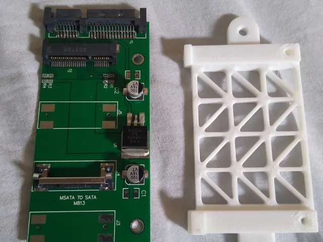 Bracket for this one specific mSATA to SATA adapter