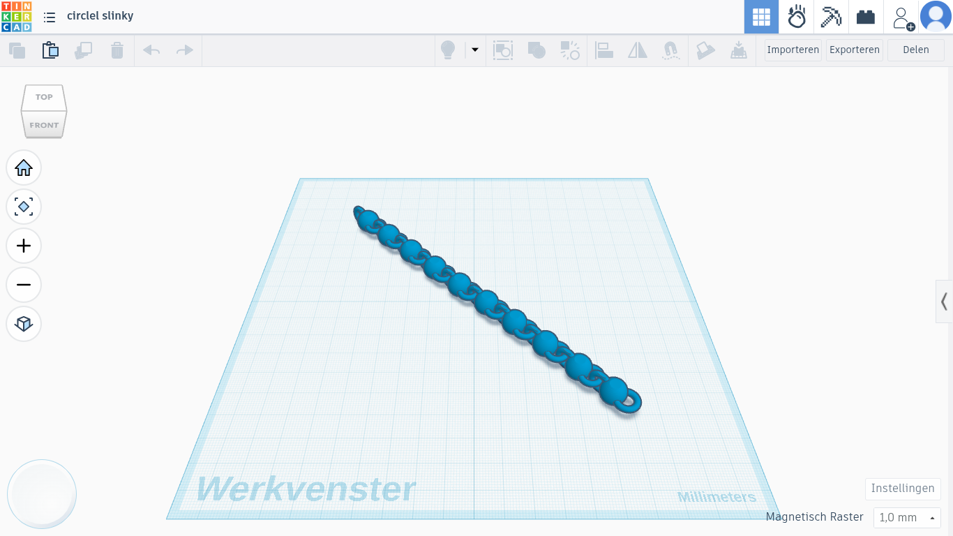 simple circlel slinky