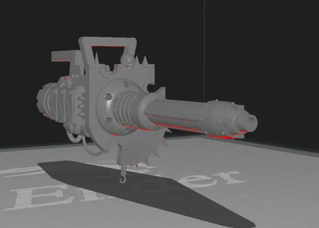 1/144 Demonic Laser Rifle For Mecha Model Kits