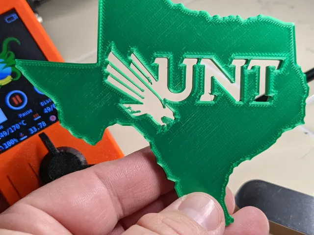 UNT Texas Plaque