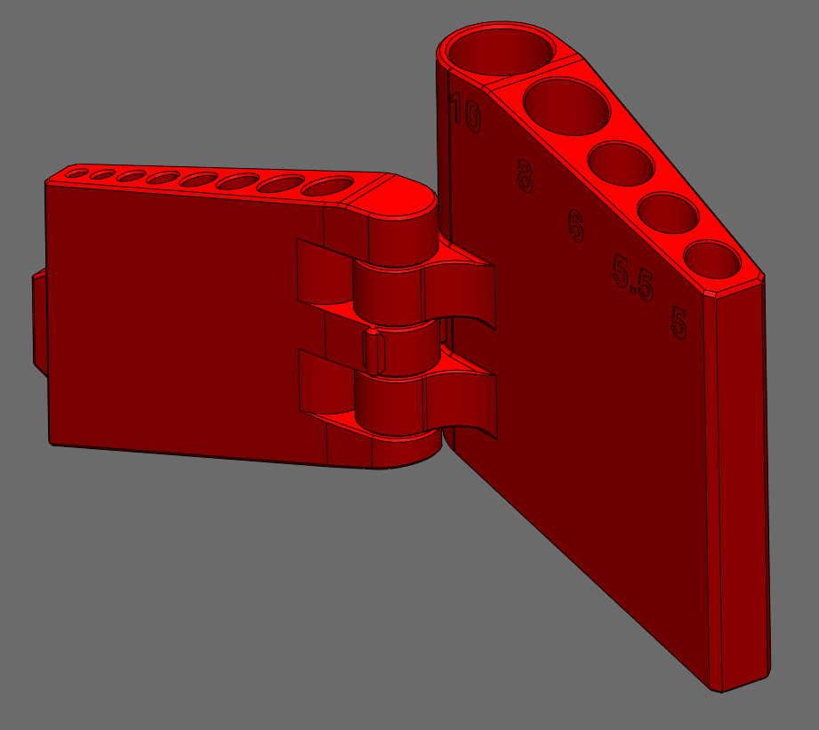 Metric Allen Wrench Holder by Eclsnowman Download free STL model