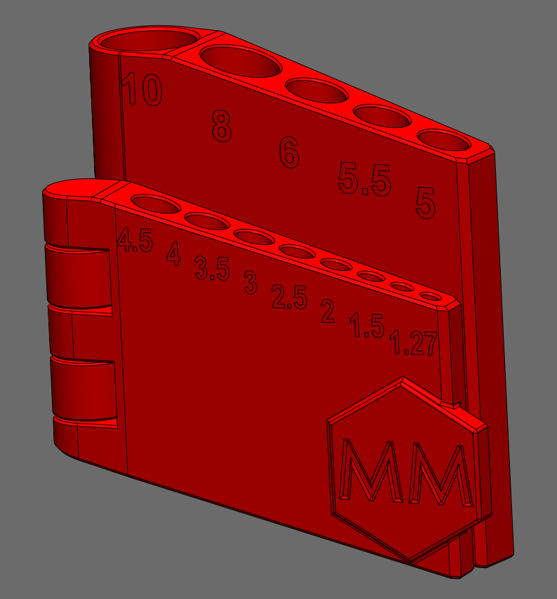 Metric Allen Wrench Holder by Eclsnowman Download free STL model