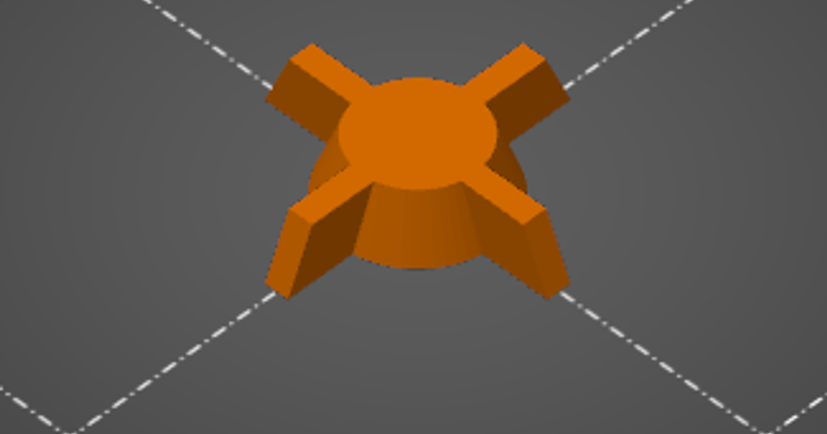 Prusa Mini Knob 4 wings by SHAXperiment Download free STL model