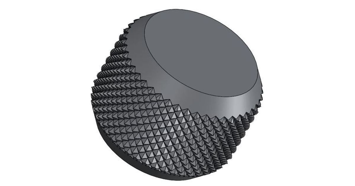 The knurled knob by Referentiel Download free STL model
