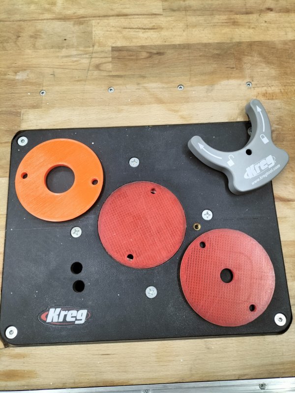 Einlegeringe/Inserts für Kreg Fräsplatte PRS4034/PRS4038