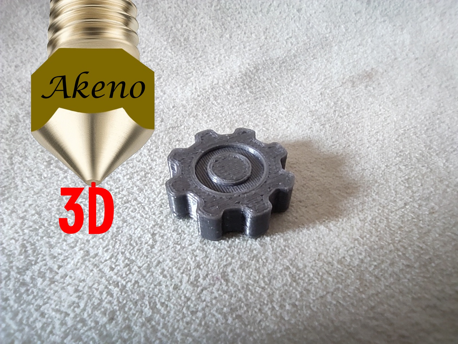 LCD-Knob in the shape of a Gear, for Prusa i3 MK3