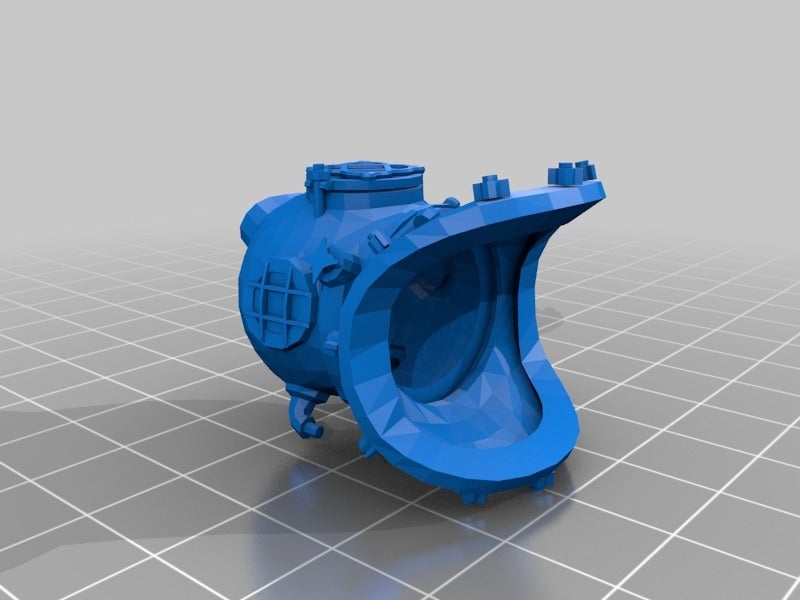 Miniatura 2 do modelo 3D Diving Helmet