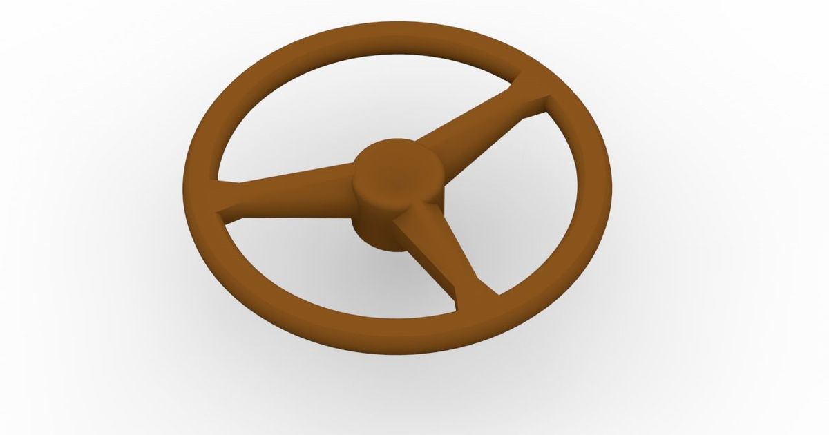 Classic Car Steering Wheel Knob by VF | Download free STL model | Classic Car Steering Wheel Knob by VF | Download free STL model |
