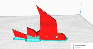 Race the Sun ship model for 3d printing