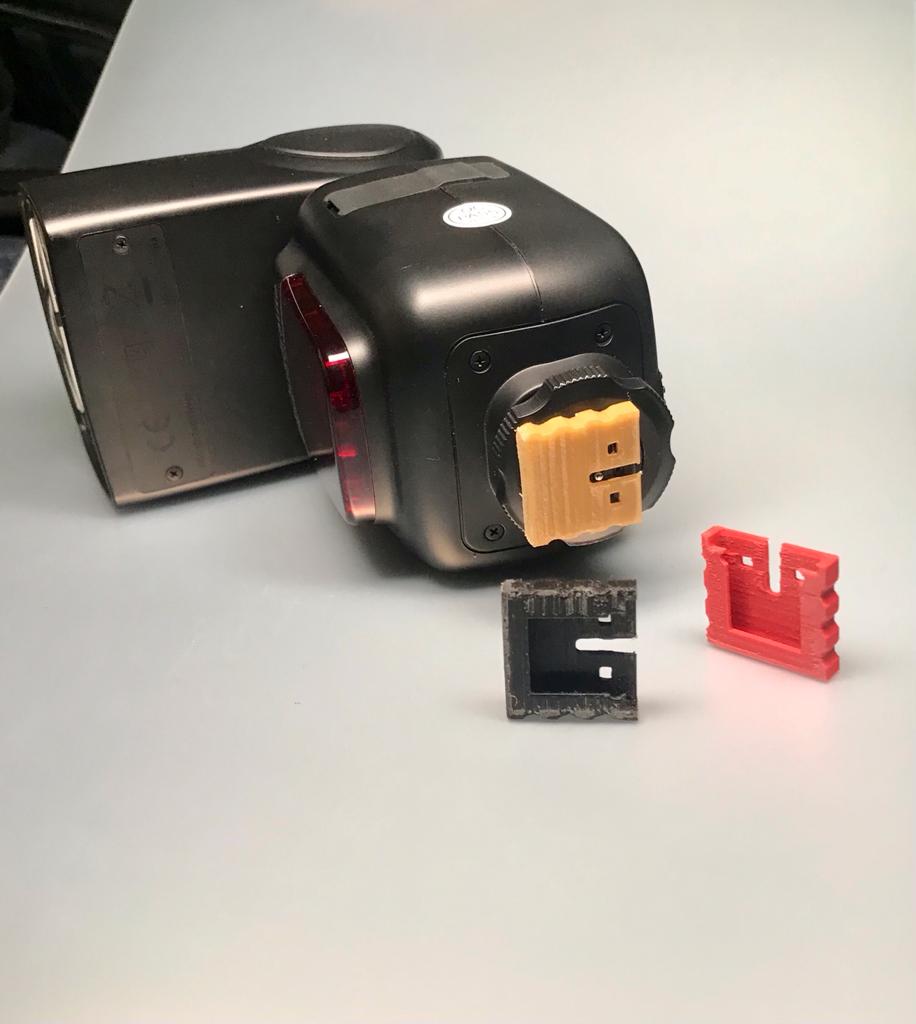 Hot shoe cover for DSLR flash light by 3dpoem Download free STL model