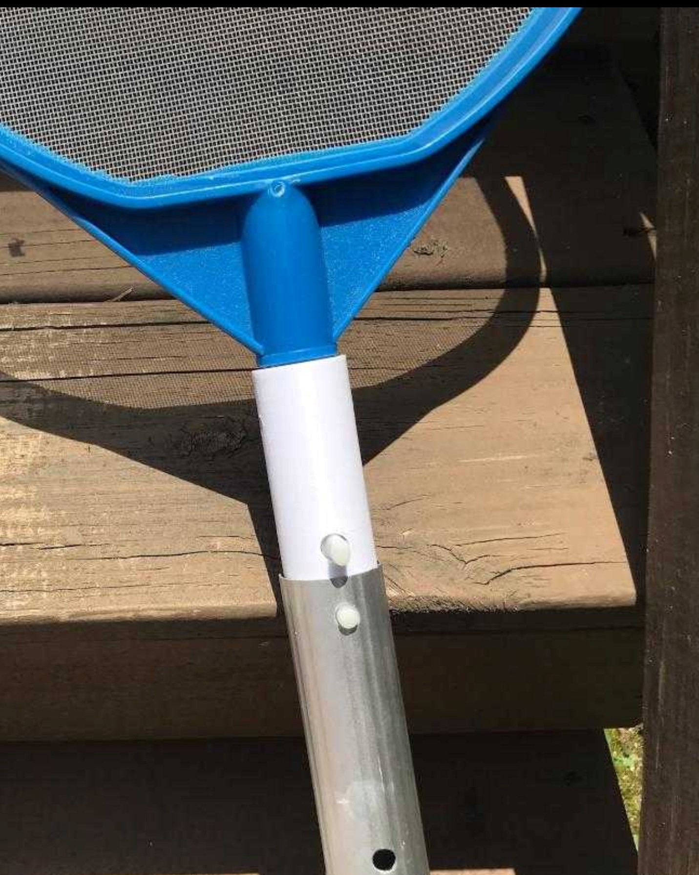Pool leaf skimmer pole adapter by Old Curmudgeon Download free STL
