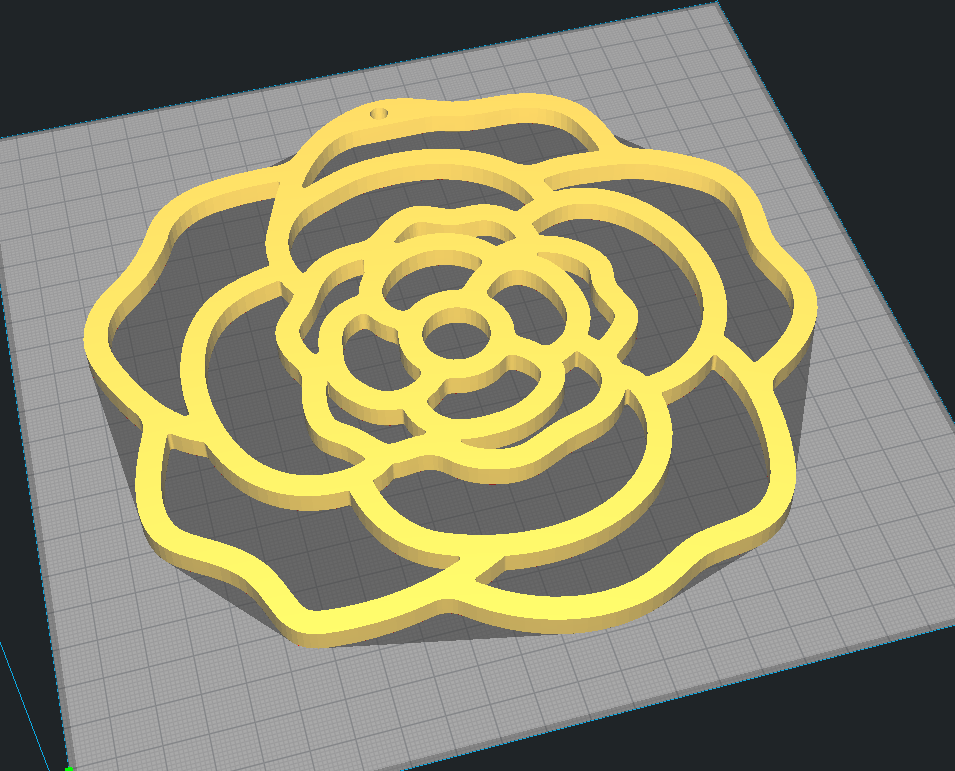 FLOWER COASTER NECKLACE PENDANT ORNAMENT