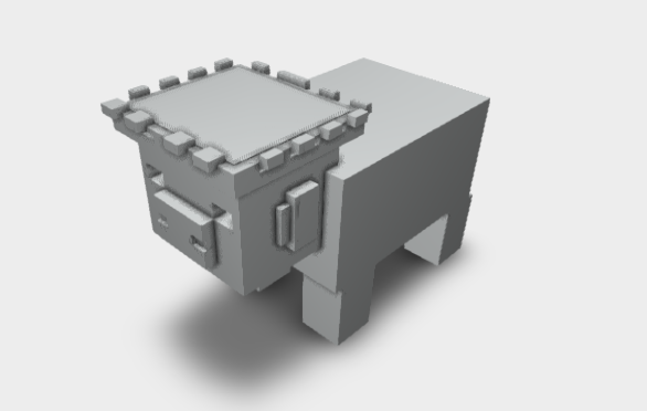 Miniatura 3 do modelo 3D Technoblade Pig Minecraft
