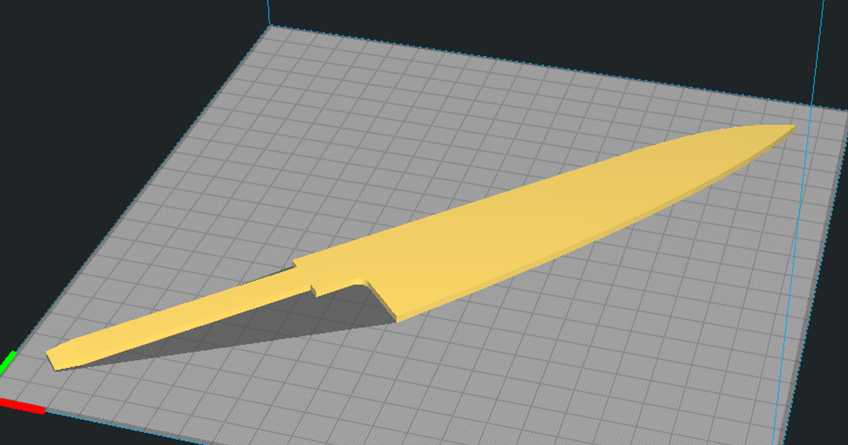 JAPANESE BLADE TEMPLATE GYUTOU by The Sloppy Apprentice Download