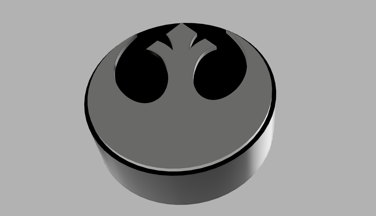 Empire or rebel alliance knob by 3DPhage | Download free STL model ...