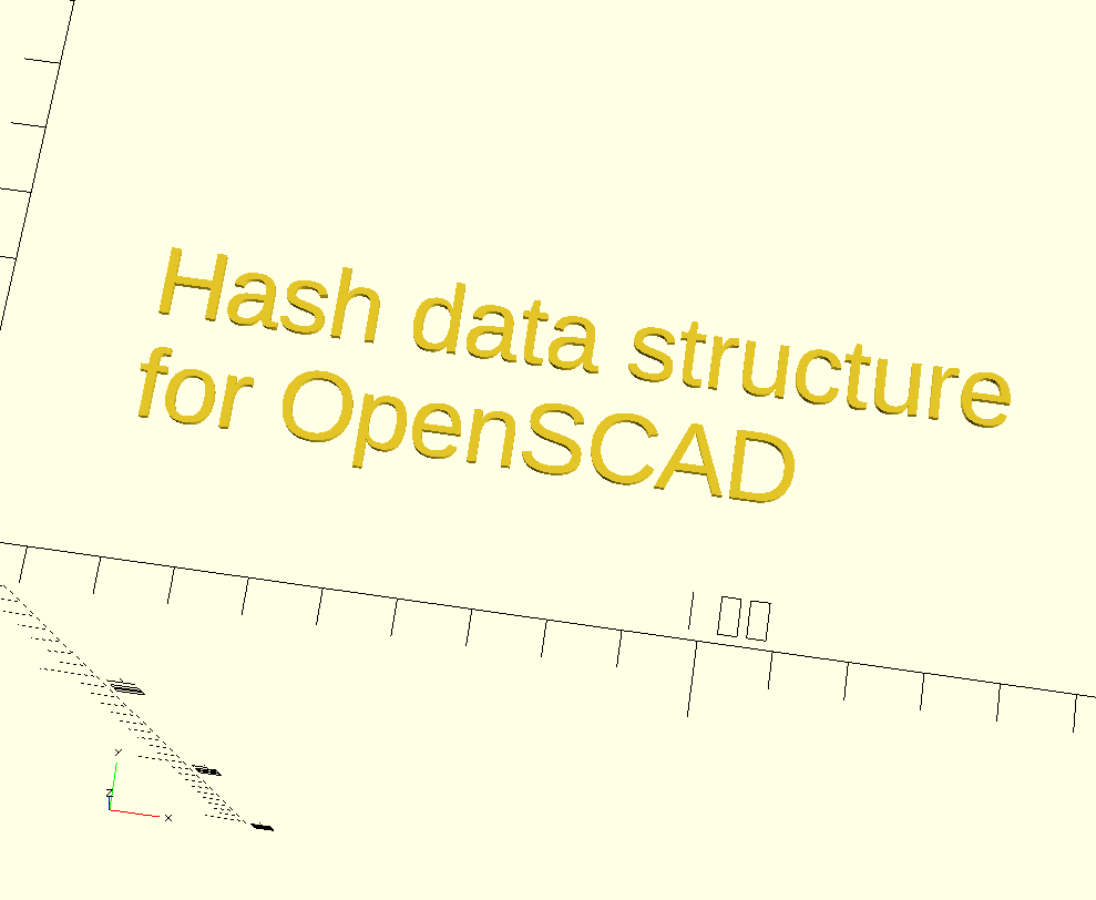 OpenSCAD Library For Hash Data Structure By Af12689 Download Free STL Openscad library for hash data structure by af12689 download free stl