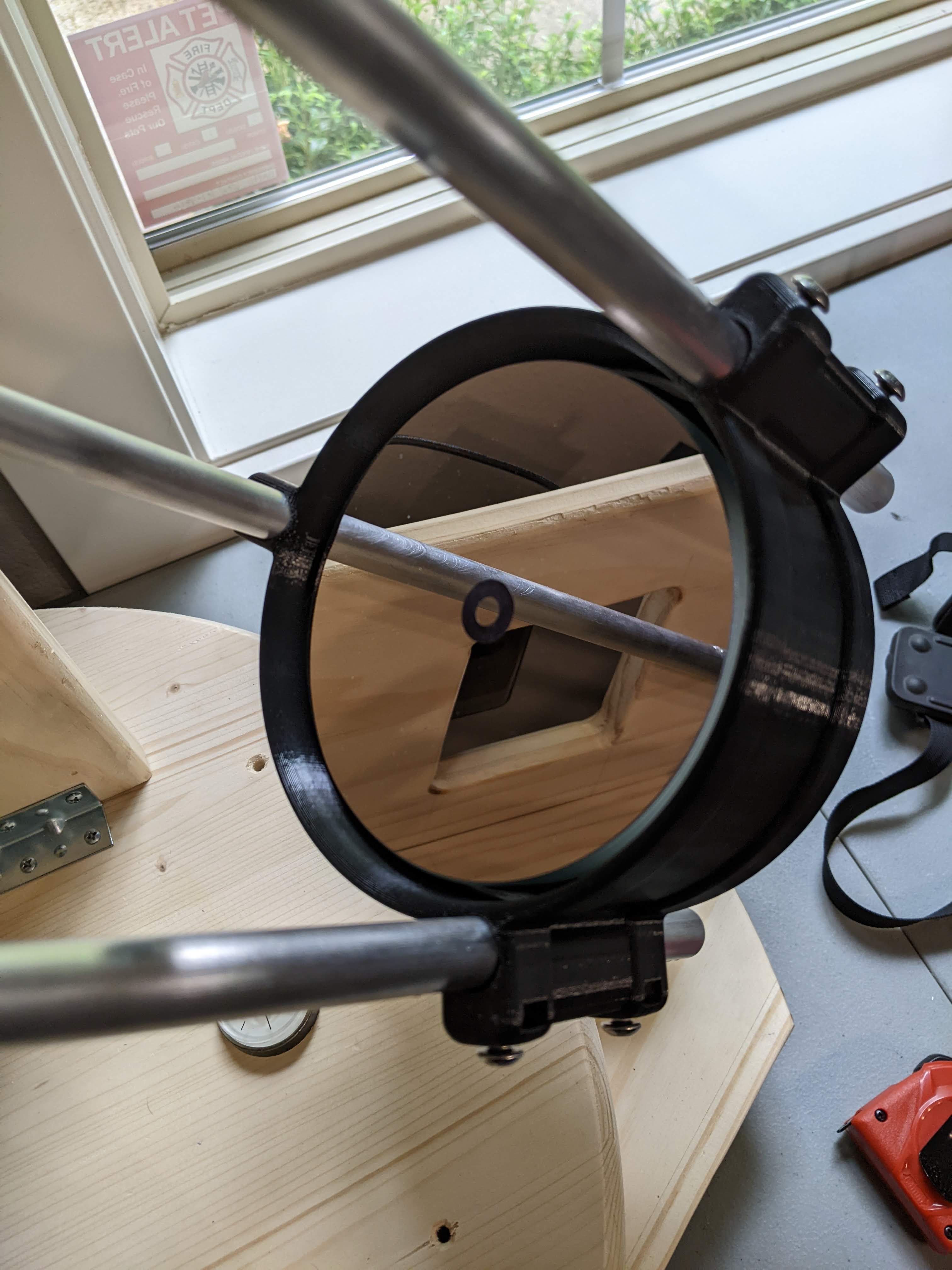 Azimuth/Altitude mount for the Hadley 114/900 telescope by SDHayes