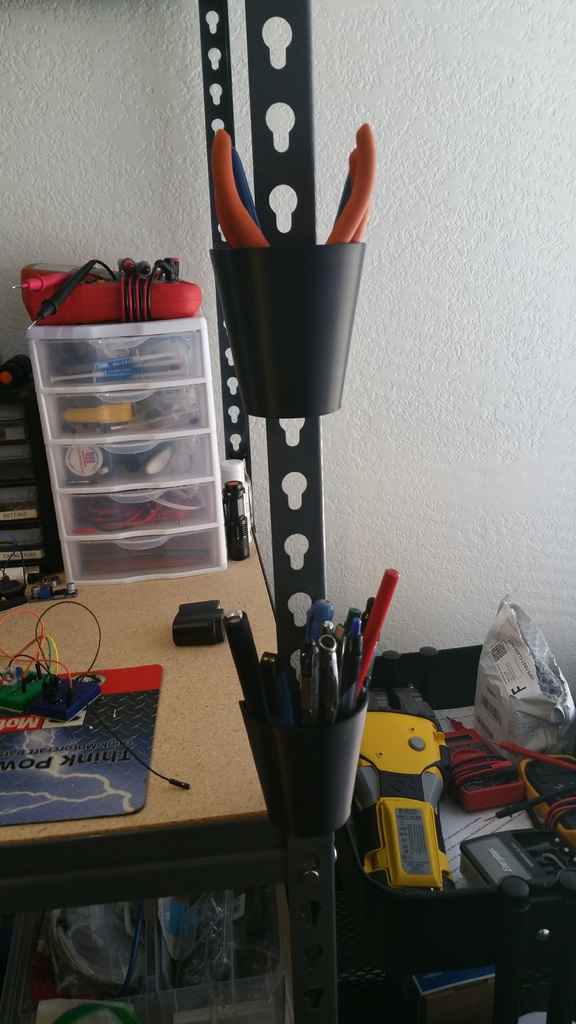 Metal shelving unit Pen / tool holder