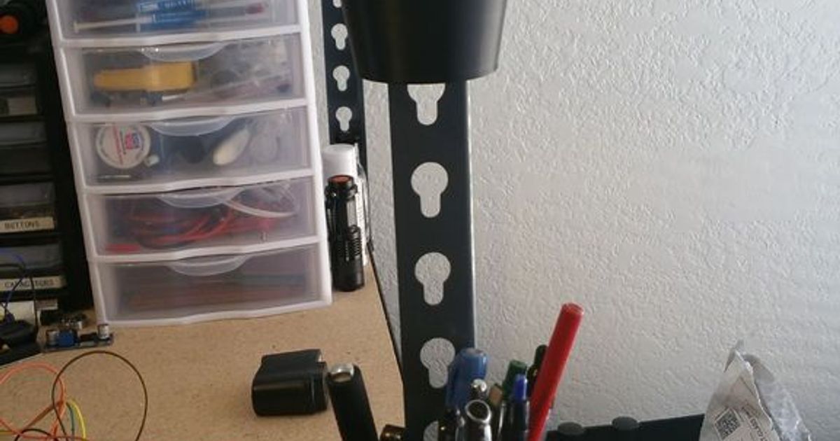 Metal shelving unit Pen / tool holder by Dan Rogers Download free STL