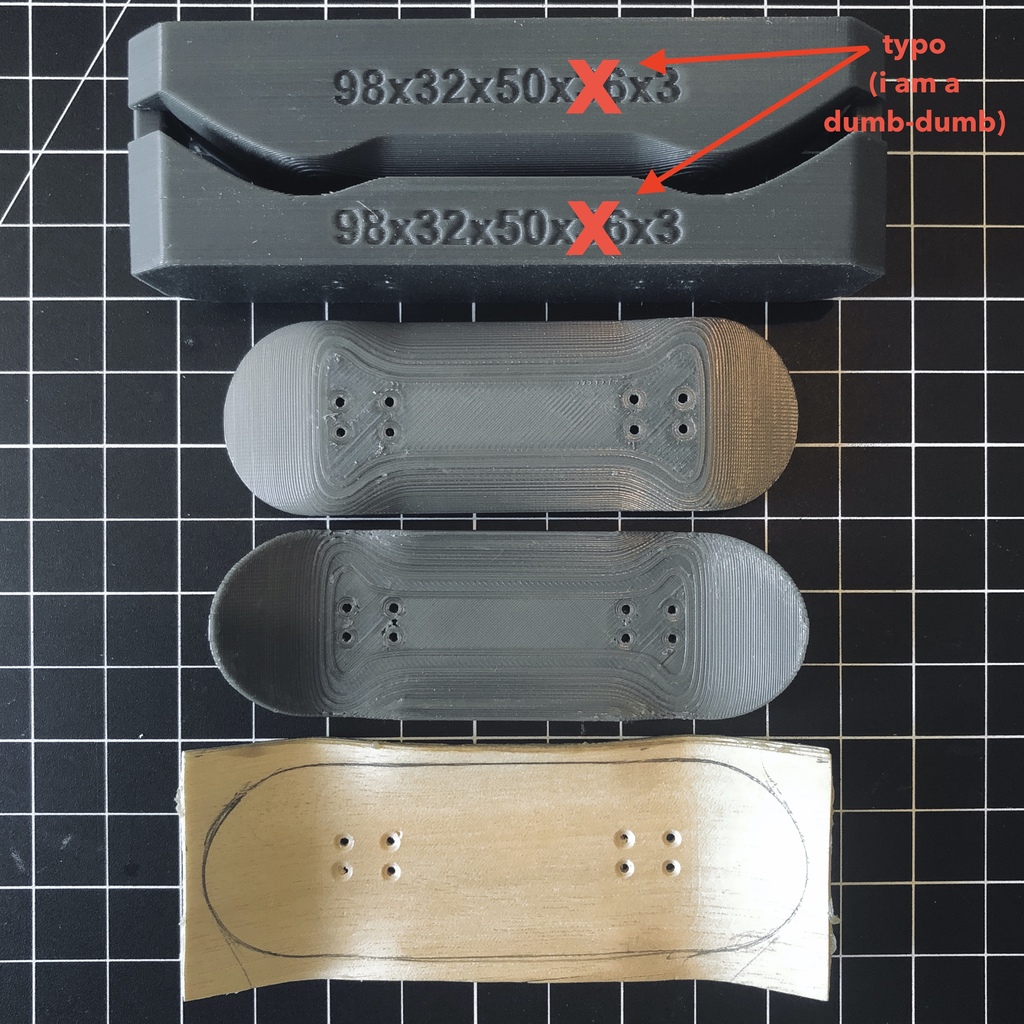 Yet Another Fingerboard (Boards, Moulds, Shapers, Wheel Nut) by acfs