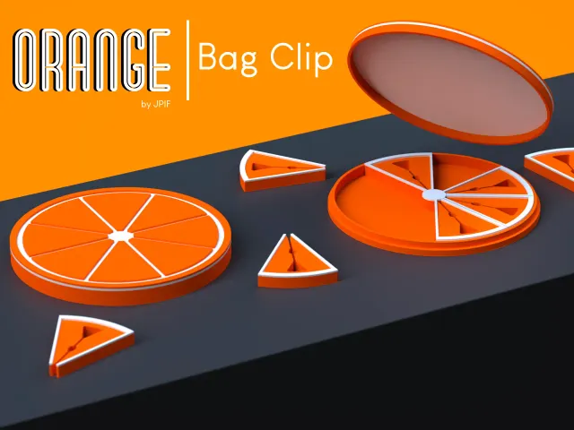 BAG CLIP - ORANGE