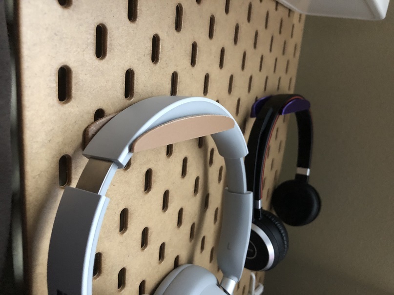 IKEA SKADIS headphone hanger by nerd_merdules Download free STL model