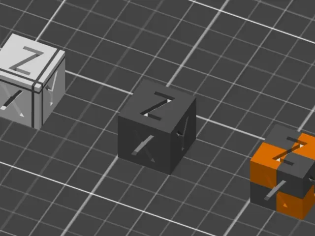 Yet Another Multicolor XYZ 20mm Calibration Cube
