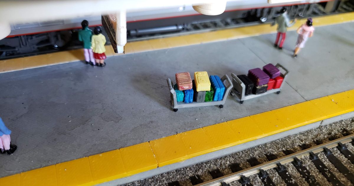 Luggage Cart by Models Download free STL model