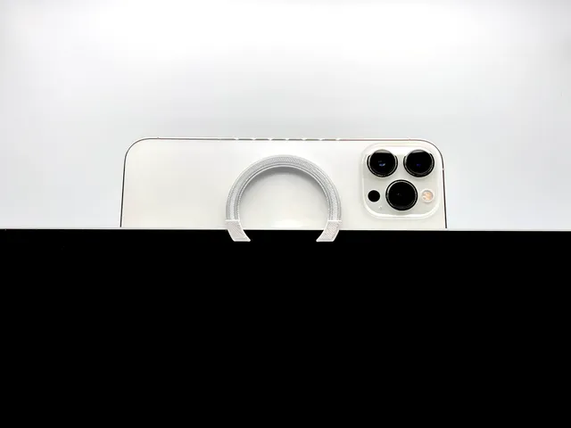 Magnetic webcam mount for iPhone