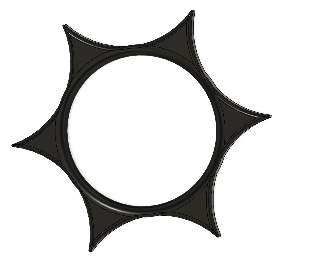 Thin Microphone Anti-Roll Collar compatible with Shure Microphone