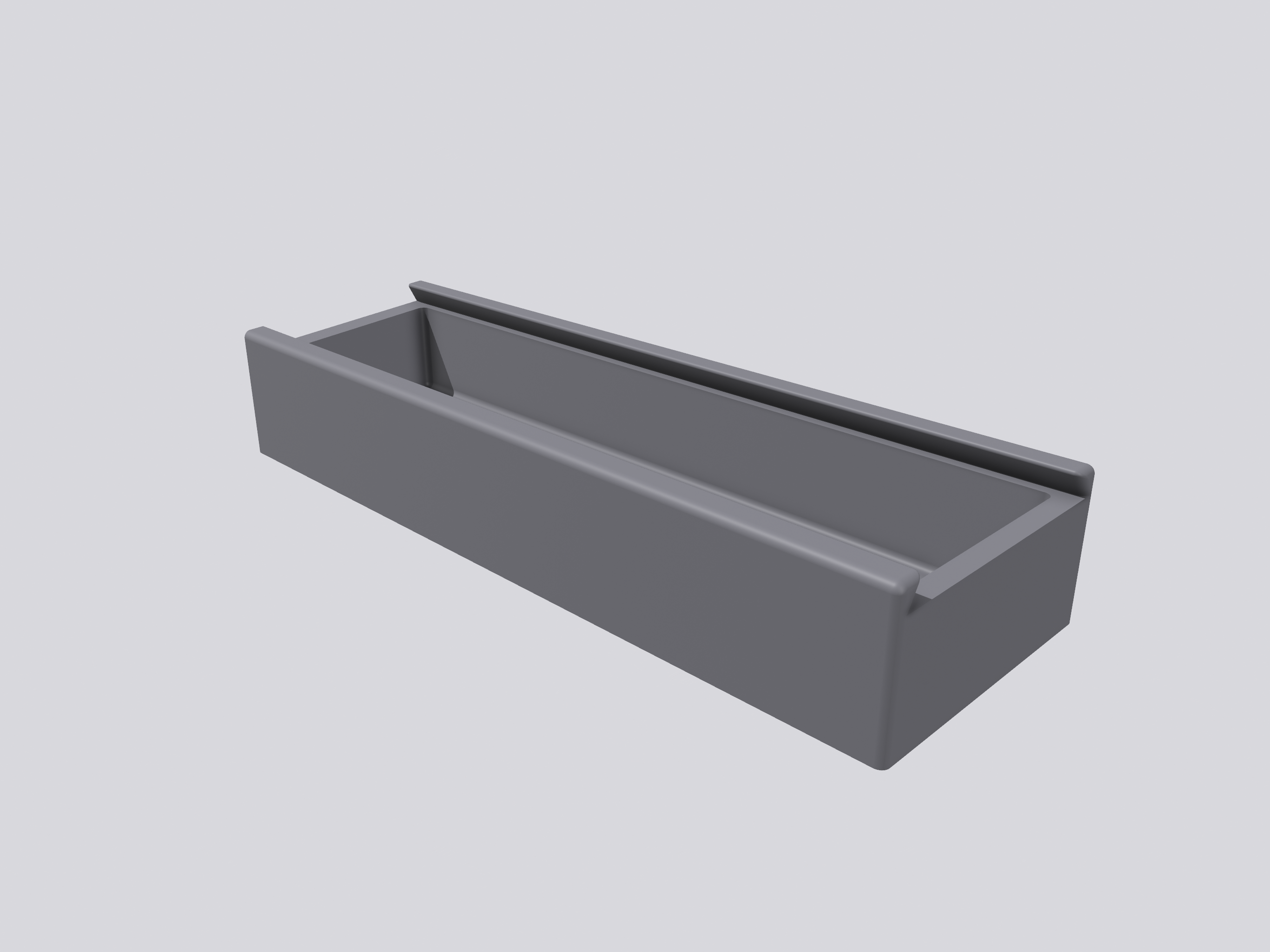 Miniatura 2 do modelo 3D Pencil Case with Ruler