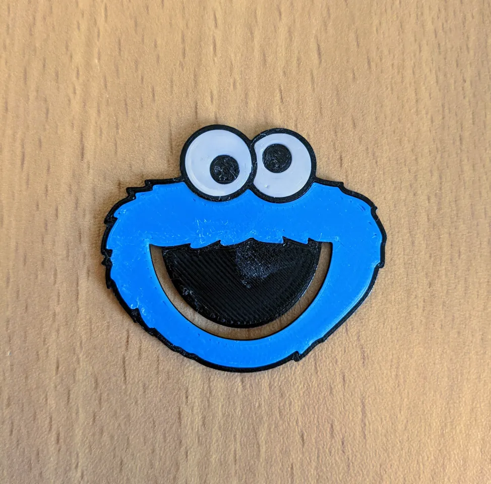 template cookie monster face