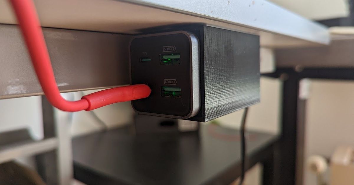 USB C Charger Underdesk/Wall Mount for smarti Charger by sudo