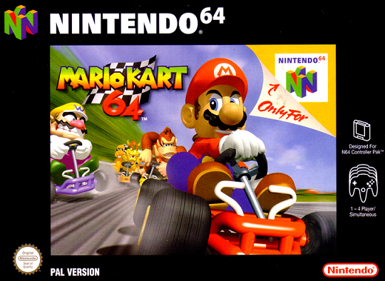 LITHOPHANE Cover Mario_Kart_64 Nintendo N64
