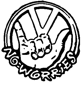 Badge "VW No Worries"