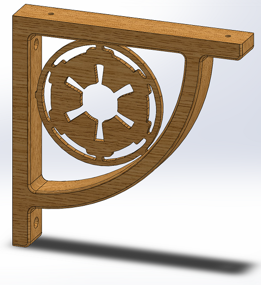 EQUERRE D'ÉTAGÈRE / shelf bracket Star Wars Galactic Empire