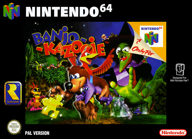 LITHOPHANE Cover Banjo_Kazooie Nintendo N64