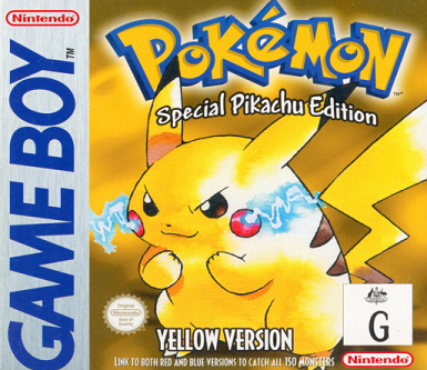 LITHOPHANE Cover Pokemon Pikachu Edition Gameboy Nintendo