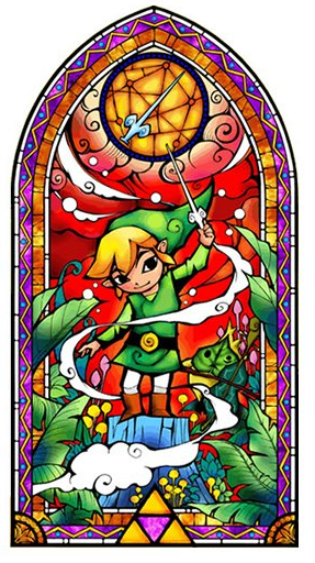 lithophane Vitrail Zelda Windwaker 1e modele (stained glass) by ...