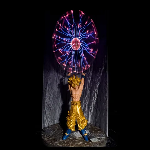 Goku Spirit Bomb plasma lamp stand