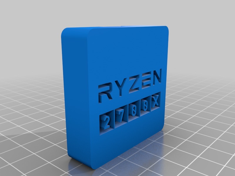 Amd Cpu Box Compatible Ryzen Zen Zen2 2600x 3700x Etc By Peggy67 Download Free Stl Model 7404