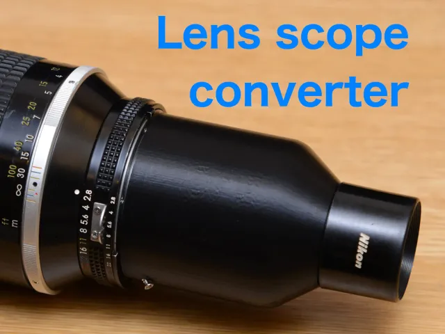 Lens scope converter