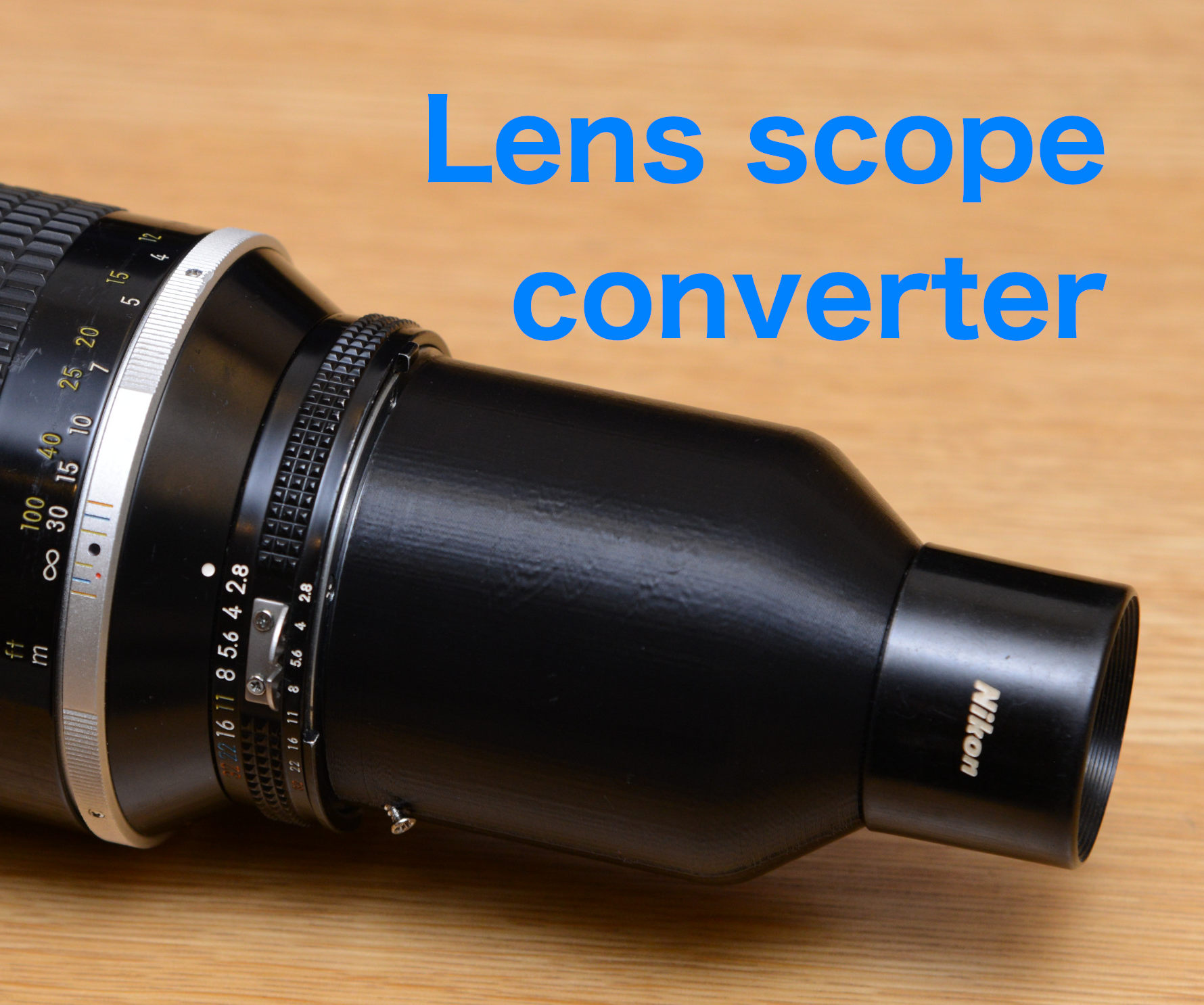 Lens scope converter por shiura | Descargar modelo STL gratuito |  Printables.com